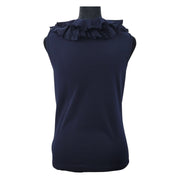 Chaps Ruffle Neck Sleeveless Top