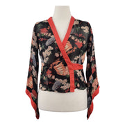 De.Coded Kimono Style Wrap Top