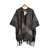 V. Fraas Plaid Poncho - NWT