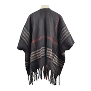 V. Fraas Plaid Poncho - NWT