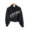 True Religion Cropped Graphic Hoodie