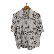 Alfred Dunner Embroidered Floral Button-Down Blouse Size 22W