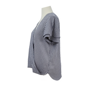 Michael Michael Kors Striped Wrap Blouse XL - NWT