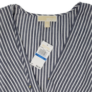 Michael Michael Kors Striped Wrap Blouse XL - NWT