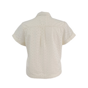 Banana Republic Eyelet Boxy Shirt Size Large