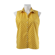 Lands' End Sleeveless Button-Up Blouse 14P