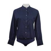 J. Crew Button-Down Shirt Bodysuit Size 8