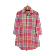 Lauren Ralph Lauren Plaid Sleep Shirt Size S