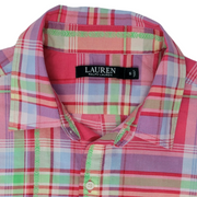 Lauren Ralph Lauren Plaid Sleep Shirt Size S