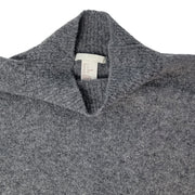 H&M Wool Blend Mock Neck Sweater Small Gray