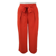 Madison Paperbag High Waist Capri Pants