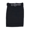 Papaya Belted Bodycon Skirt