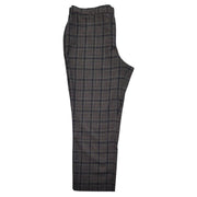 TanJay Flat Front Brown Plaid Pants