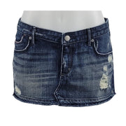 Abercrombie and Fitch Y2K Distressed Micro Mini Skirt