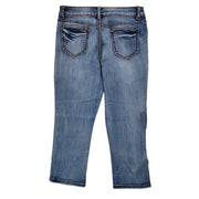 JW Distressed Capri Jeans