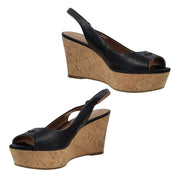 Coach Ferry Platform Wedge Heels Gunmetal