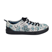 TOMS White Star Wars Characters Sketch Print Travel Lite Low Women 9.5