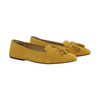 Talbots Francesca Bow Tie Amber Gold Flats Size 7.5