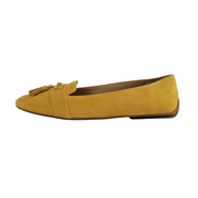 Talbots Francesca Bow Tie Amber Gold Flats Size 7.5