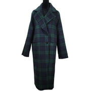 NWT Avec Les Filles Wool Blend Tartan Plaid Coat Sz S