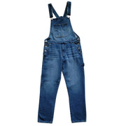 Forever 21 Men Denim Straight-Leg Overalls