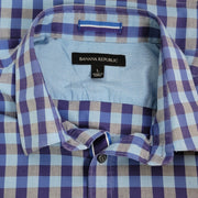 Banana Republic Short Sleeve Plaid Shirt