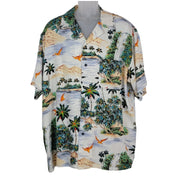 Pineapple Connection Island Hawaiian Shirt Sz L