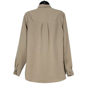 Liz Claiborne Liz Sport Long Sleeve Khaki Shirt