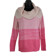 New York & Company Cowl Neck Ombre Sweater Sz M