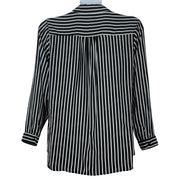 Ashley Stewart Striped Roll-Up Blouse