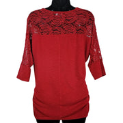 BCX Lace Shoulder Top