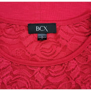 BCX Lace Shoulder Top