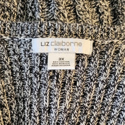 Liz Claiborne Woman Cable Knit Cardigan Sz 3X